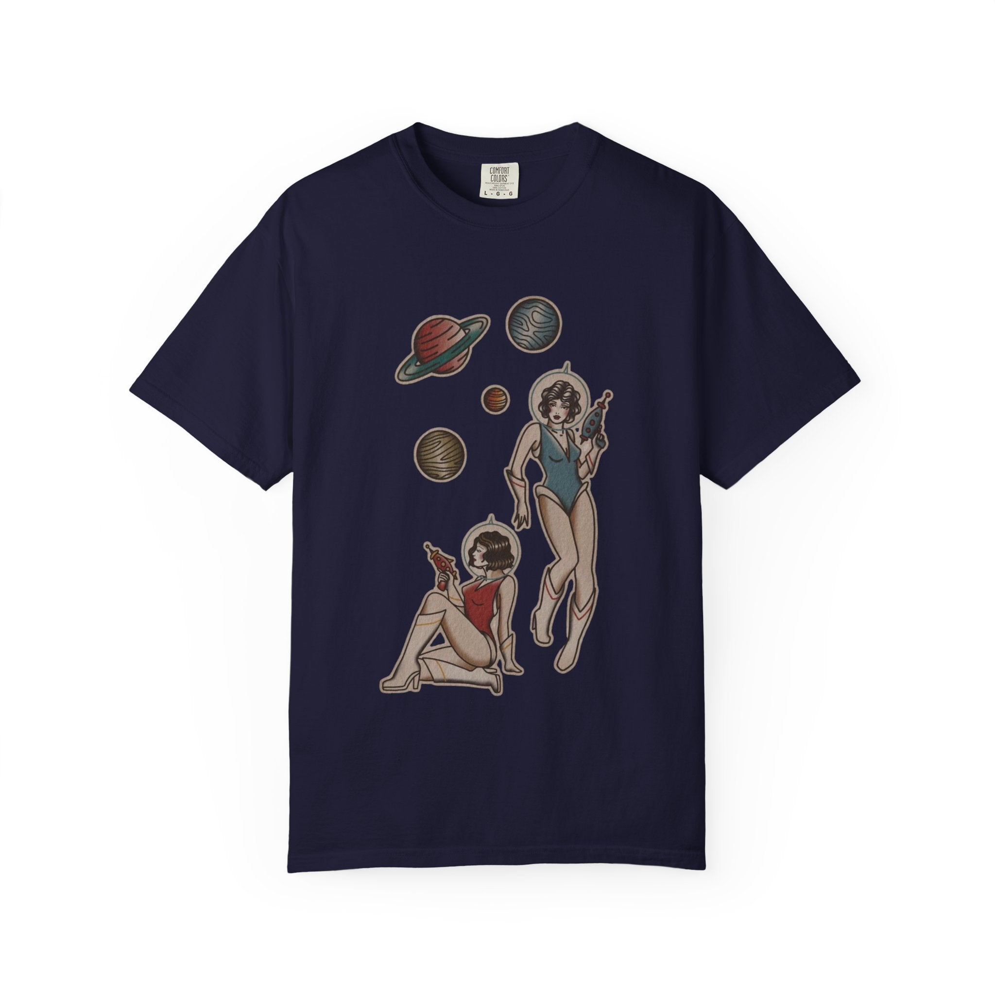 Retro Space Girls Graphic Tee
