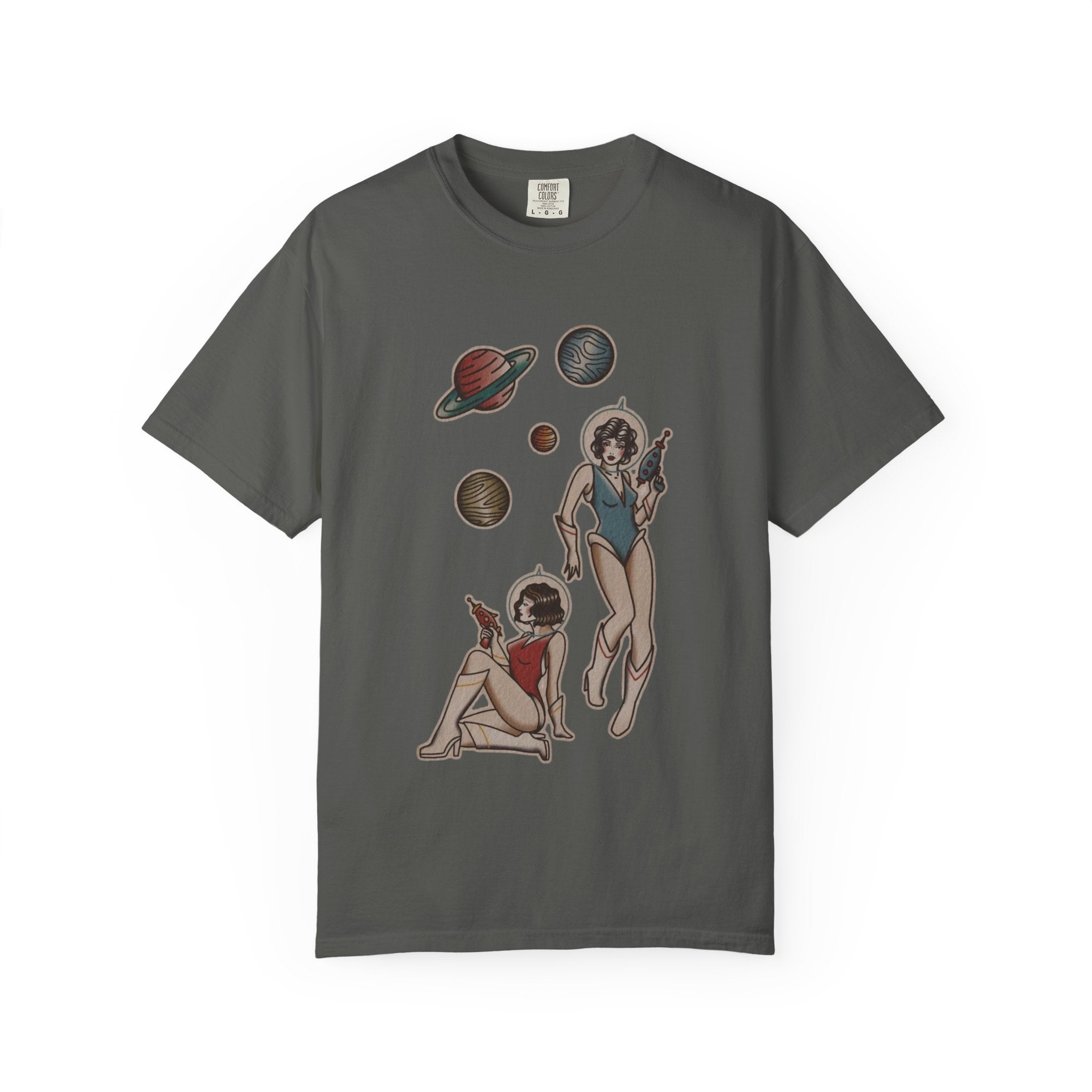Retro Space Girls Graphic Tee