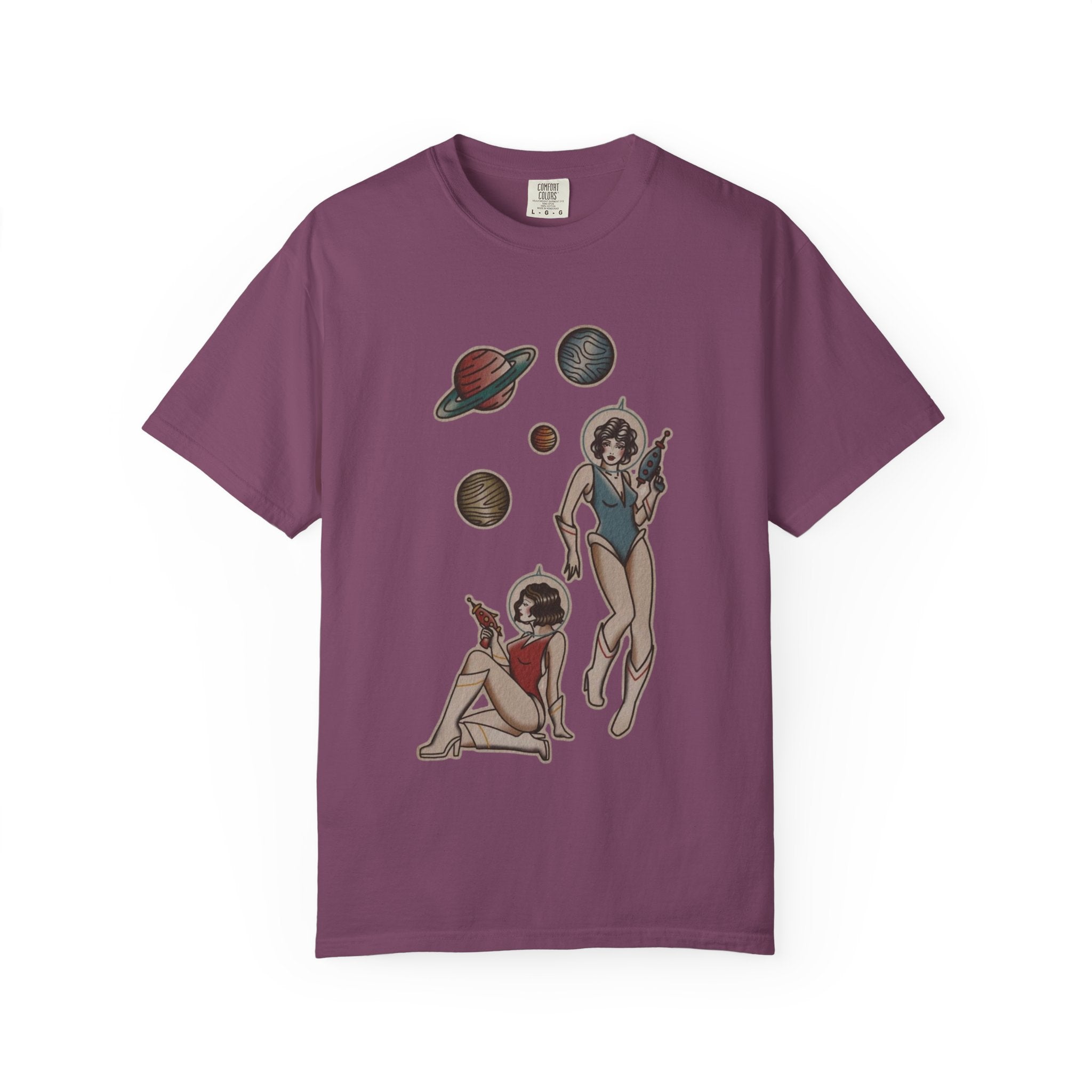 Retro Space Girls Graphic Tee