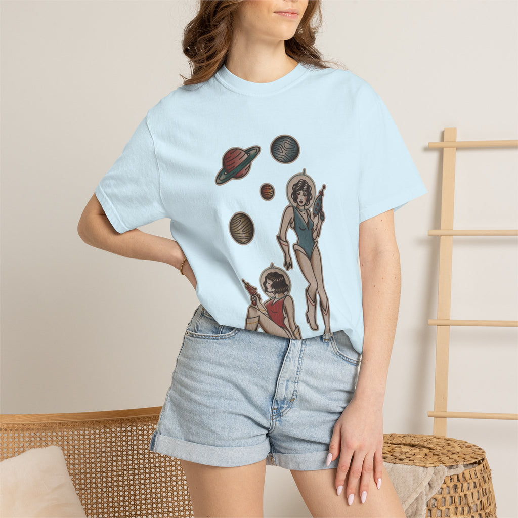 Retro Space Girls Graphic Tee