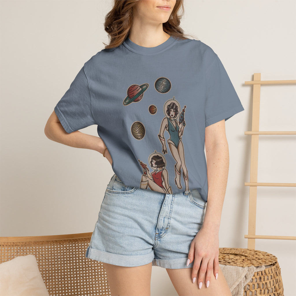 Retro Space Girls Graphic Tee