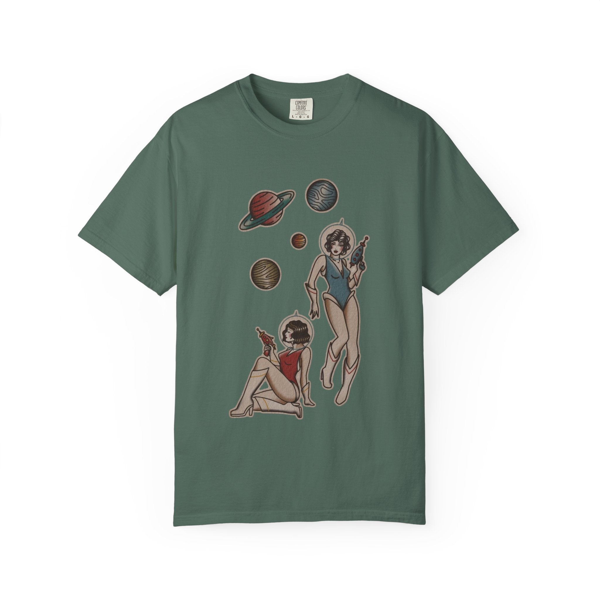 Retro Space Girls Graphic Tee