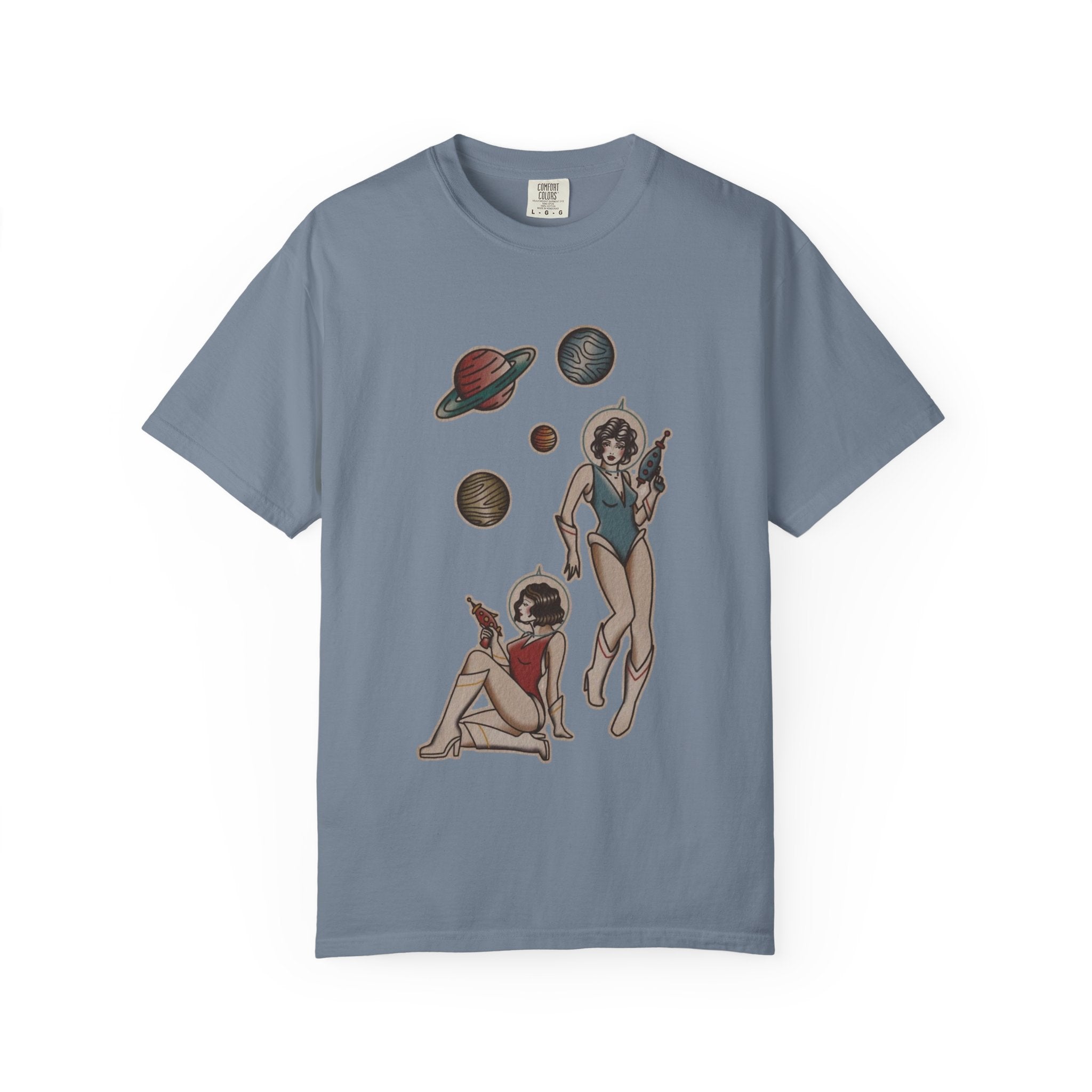 Retro Space Girls Graphic Tee