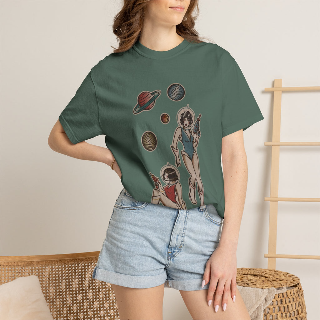 Retro Space Girls Graphic Tee