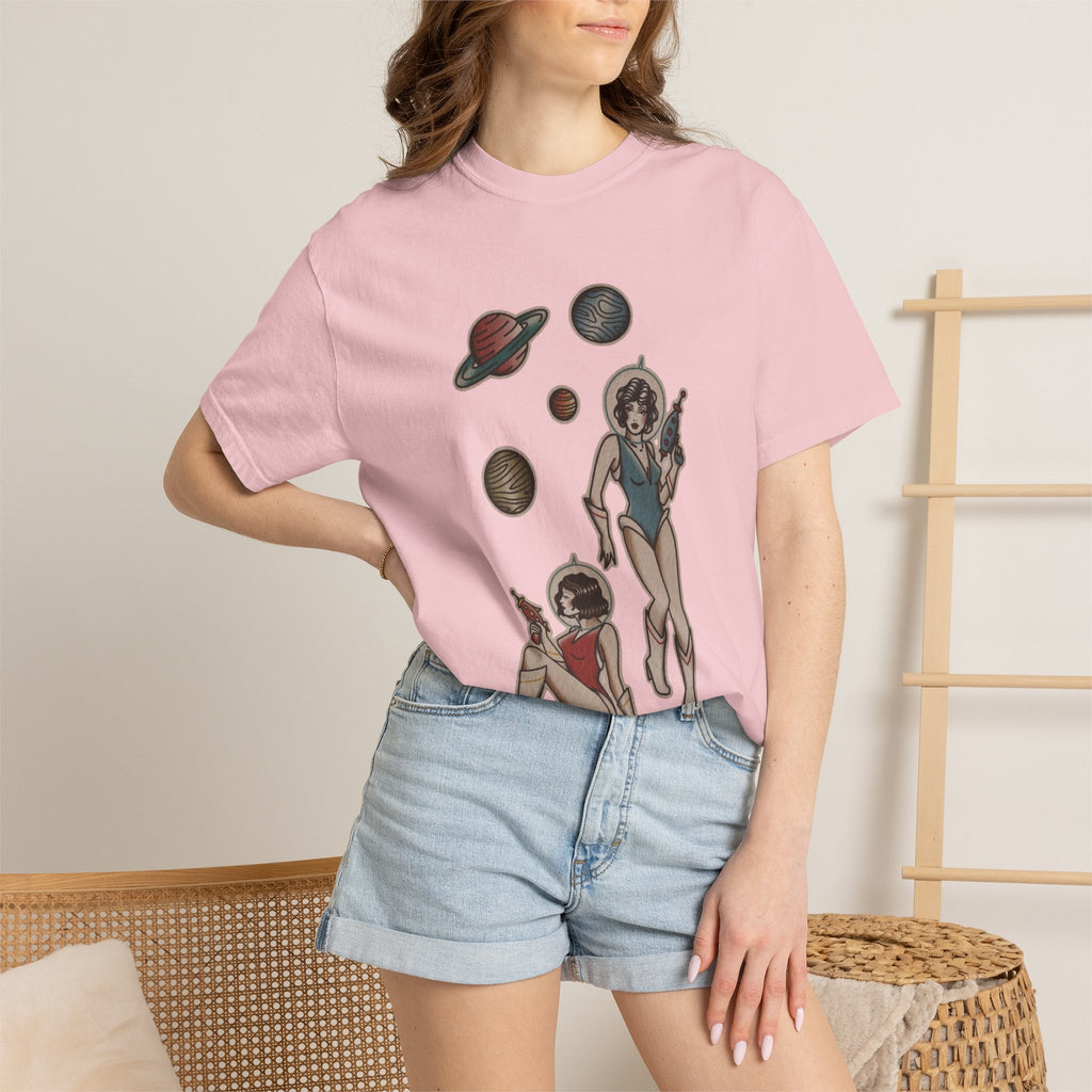 Retro Space Girls Graphic Tee