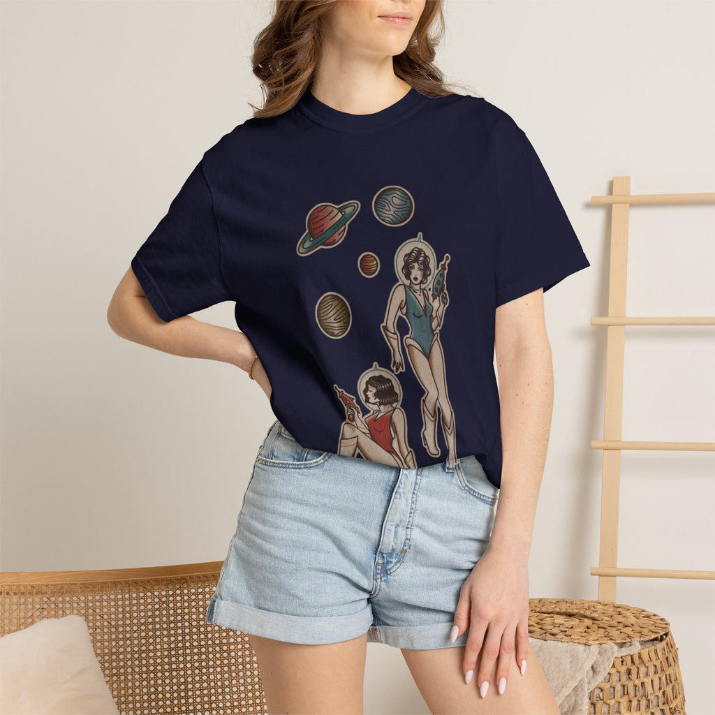 Retro Space Girls Graphic Tee