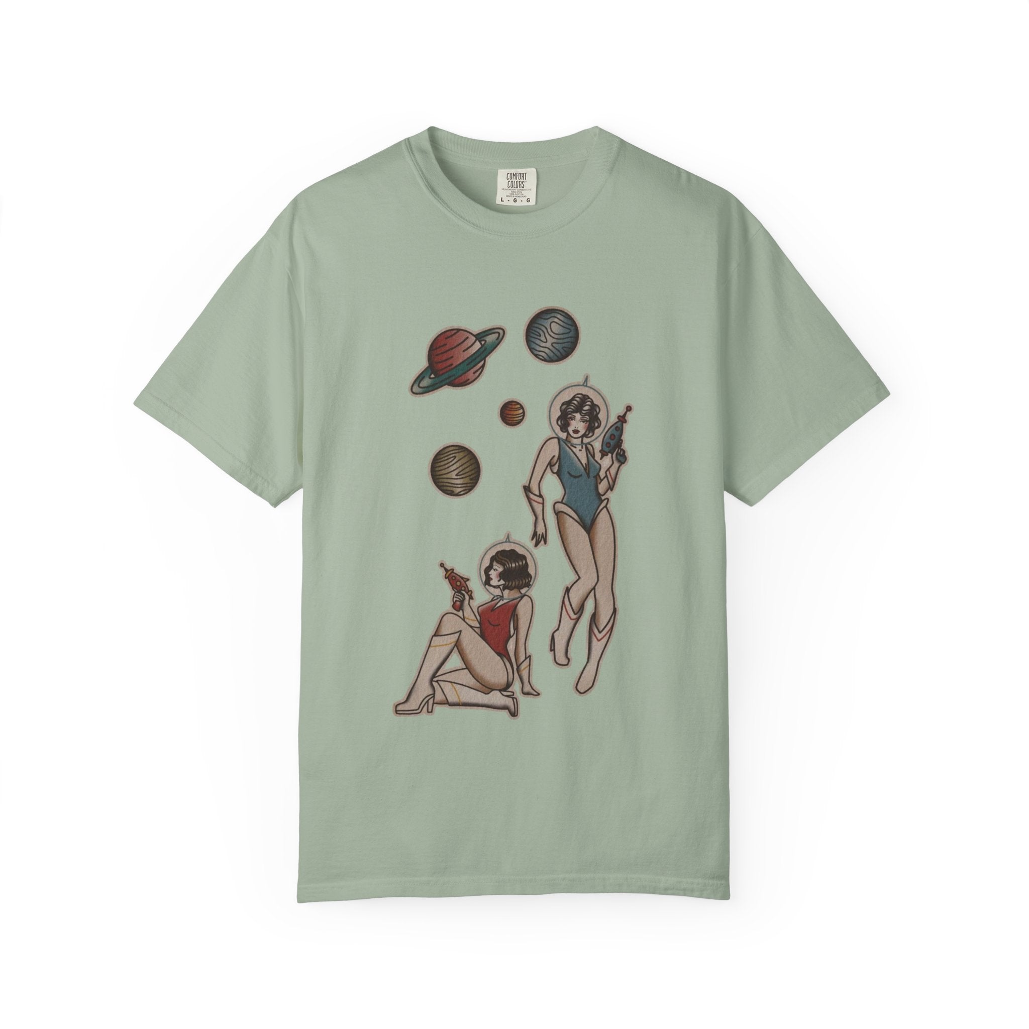 Retro Space Girls Graphic Tee