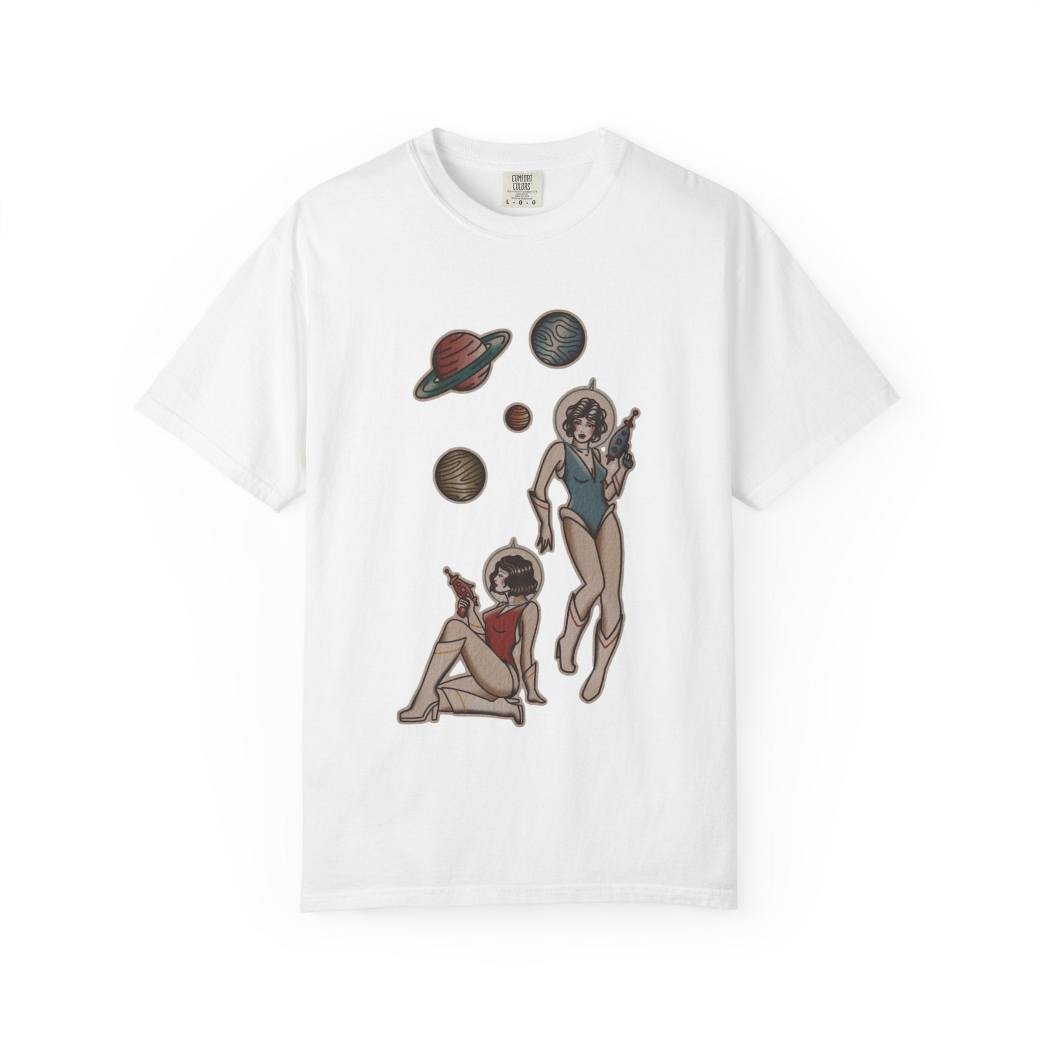 Retro Space Girls Graphic Tee