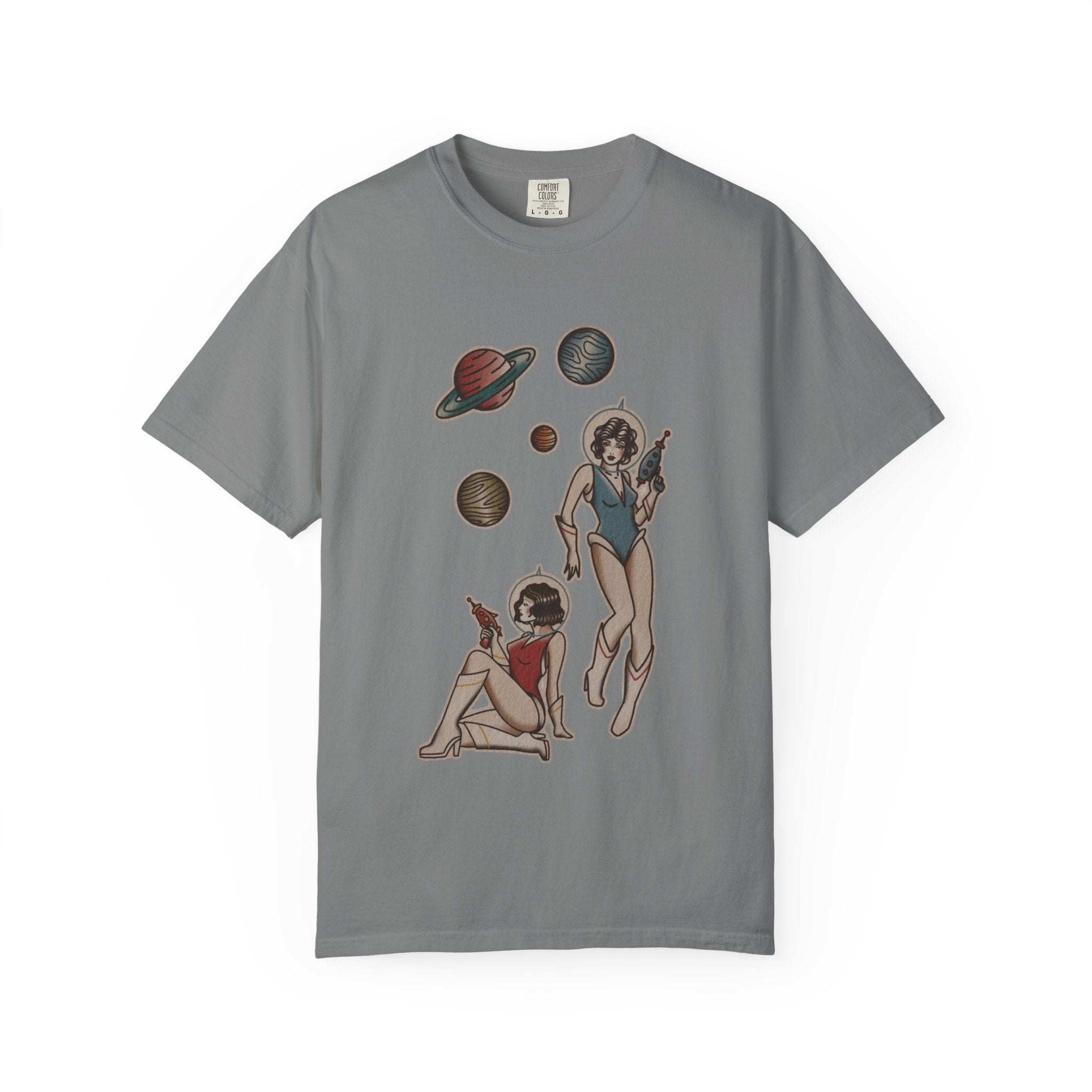 Retro Space Girls Graphic Tee
