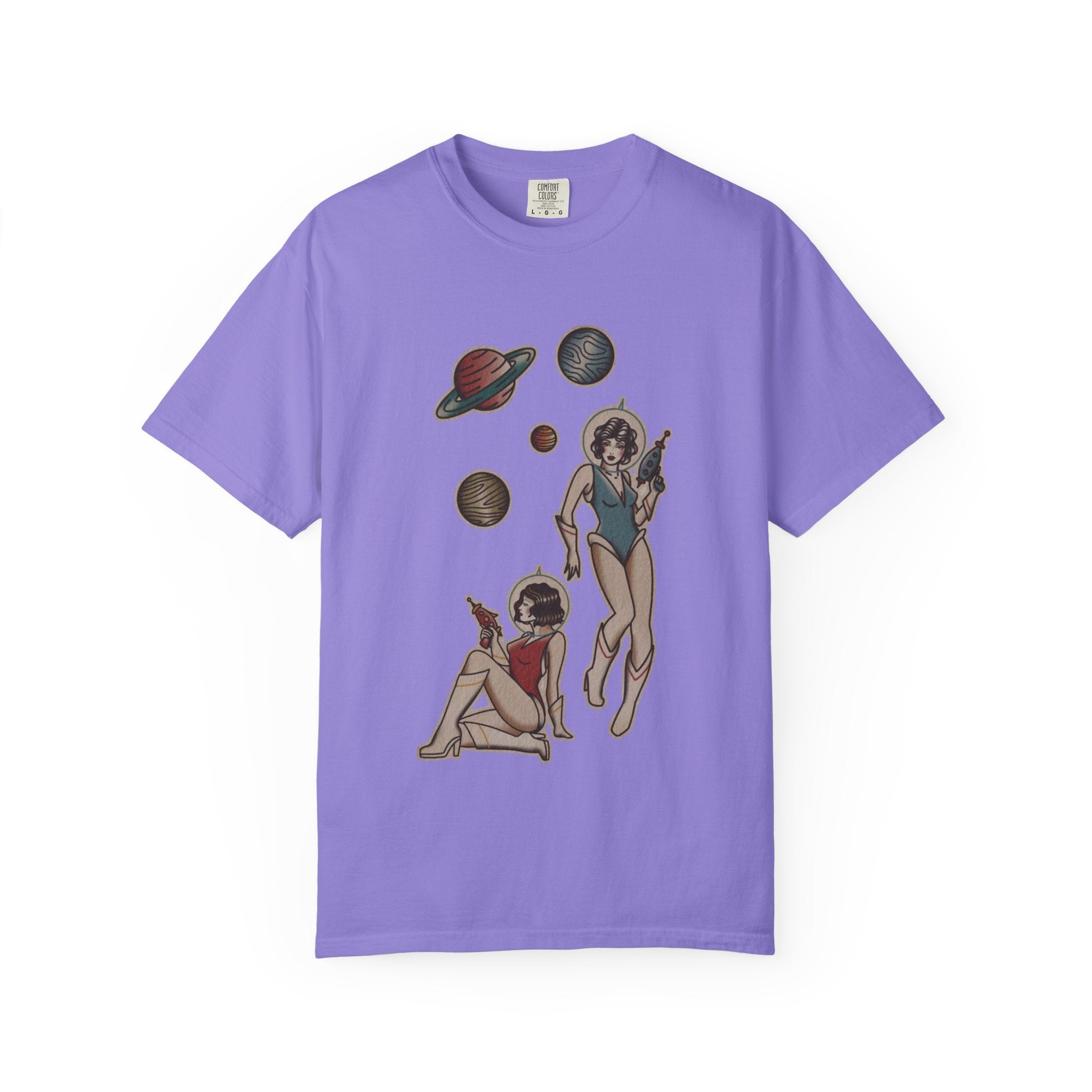 Retro Space Girls Graphic Tee