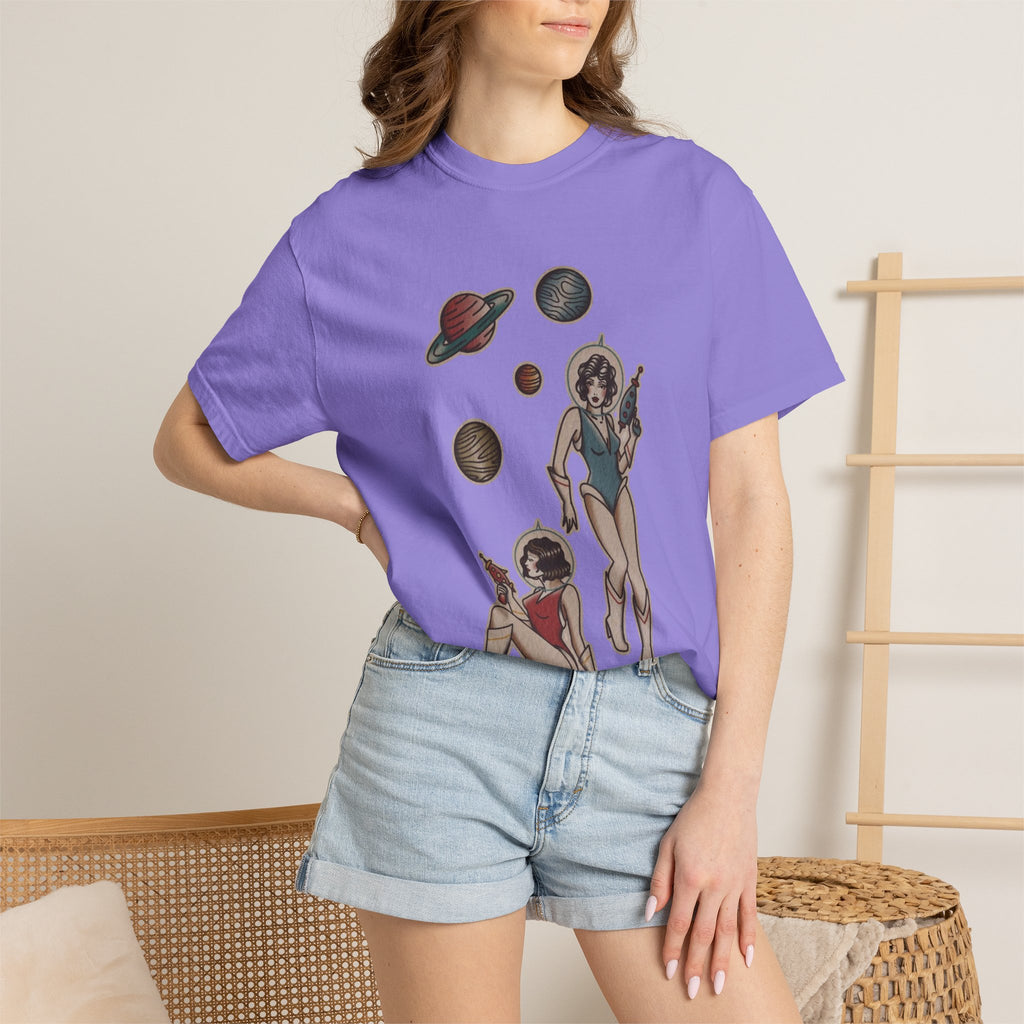 Retro Space Girls Graphic Tee
