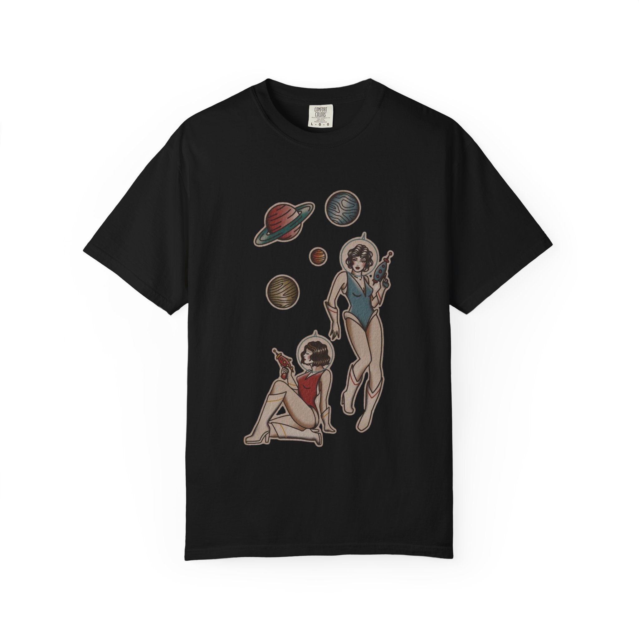 Retro Space Girls Graphic Tee