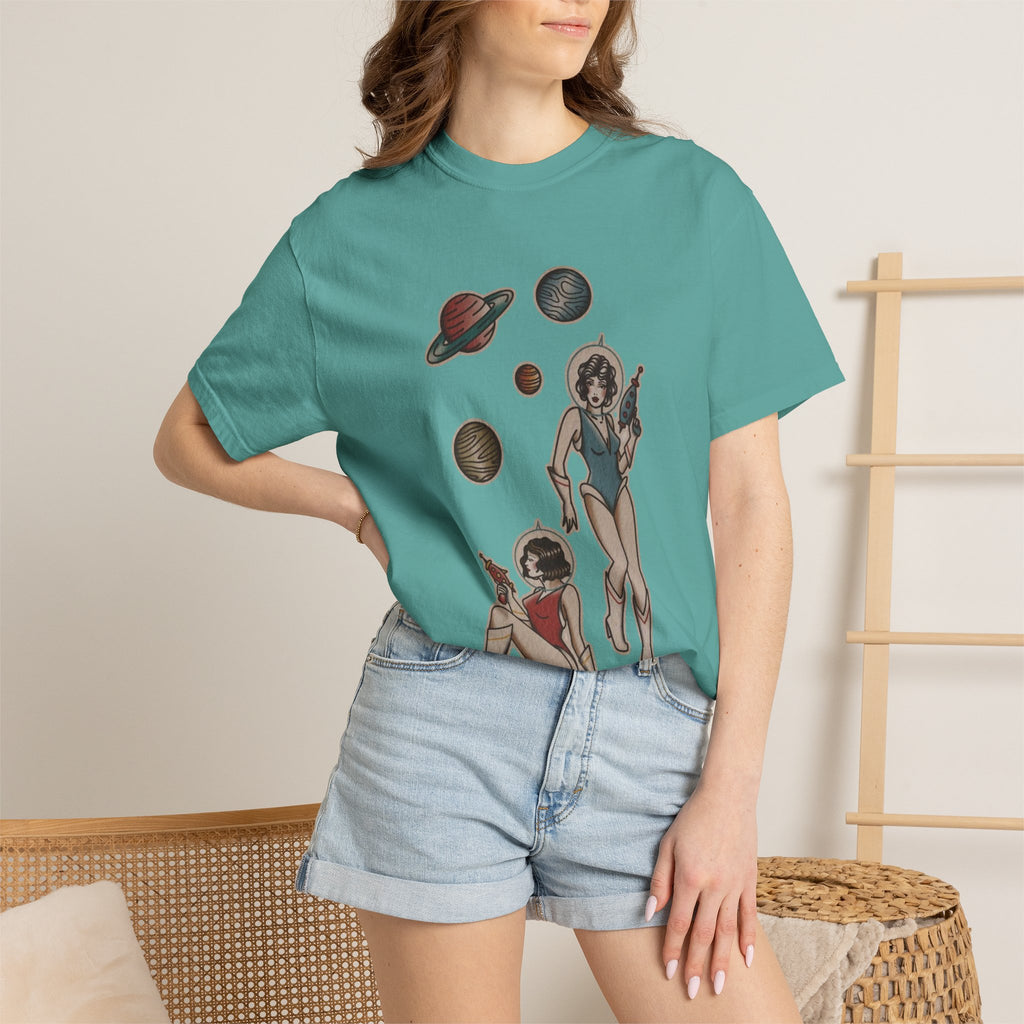 Retro Space Girls Graphic Tee