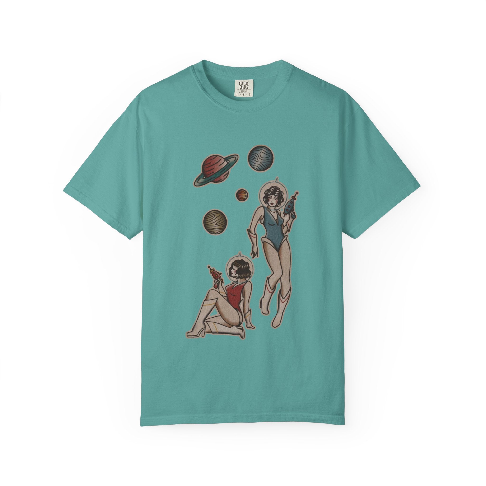 Retro Space Girls Graphic Tee