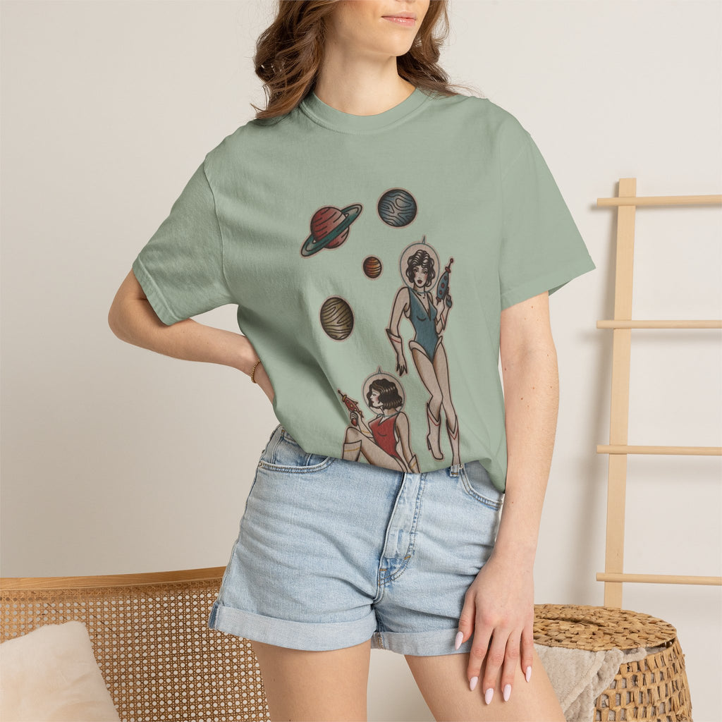 Retro Space Girls Graphic Tee